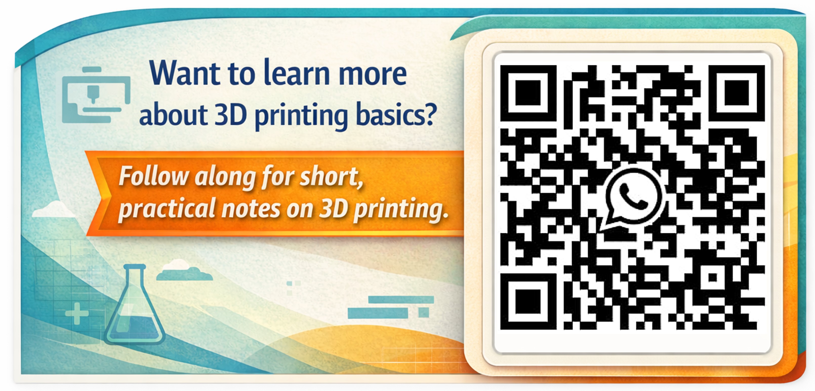 WhatsApp channel for learning 3D printing basics